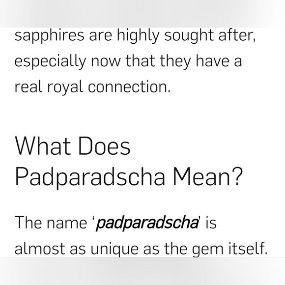 Natural 3CT Padparadscha Sapphire & Topaz 925 Sterling Silver Ring Sz 6 - Picture 8 of 16